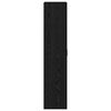 vidaXL Credenza Rovere nero 80 x 39 x 178 cm Legno multistrato