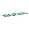 vidaXL Cuscino per panchina da giardino con motivo a foglie 200x50x7 cm Tessuto Oxford