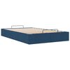 vidaXL Struttura Letto Pouf senza Materasso Blu 120x200 cm in Tessuto