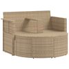 vidaXL Divano da giardino 8 pcs Beige e Grigio Chiaro polyrattan