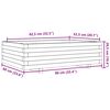 vidaXL Fioriera da Giardino 90x60x26,5 cm in Legno di Pino Impregnato
