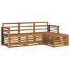 vidaXL Set divani 4 pcs Naturale Legno di Acacia Massello