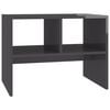 vidaXL Tavolino Grigio Lucido 60x40x45 cm in Legno Multistrato
