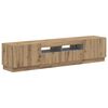 vidaXL Mobile TV LED a 5 pezzi Rovere Artigianale Legno ingegnerizzato