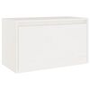 vidaXL Pensile Bianco 60x30x35 cm in Legno Massello di Pino