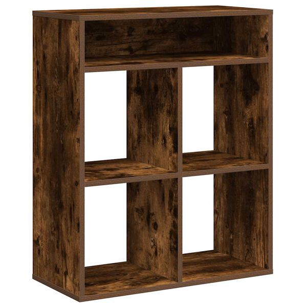 vidaXL Libreria Rovere Fumo 66x31x80 cm in Legno Multistrato