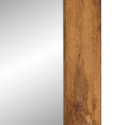 vidaXL Specchio 70x50 cm in Legno Massello di Mango e Vetro
