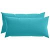vidaXL Federa 2 pcs HEERLEN Turchese 40 x 70 cm Poliestere