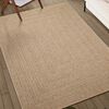 vidaXL Tappeto ZIZUR Beige 200x200 cm Aspetto Iuta Interni ed Esterni