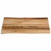 vidaXL Piano Tavolo Bordi Vivi 40x40x3,8cm Legno Massello Mango Grezzo