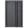 vidaXL Armadio Pieghevole Grigio 110x45x175 cm in Tessuto