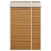 vidaXL Capanno Giardino Marrone Chiaro 191x130x198cm Acciaio Zincato