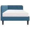 vidaXL Cornice del letto ad angolo Blu 90 x 200 cm Velluto