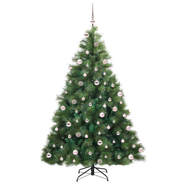 vidaXL Albero di Natale artificiale con 300 LED Verde 240 cm PE e PVC