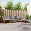 vidaXL Set di divani da esterno 5 pcs Grigio Naturale e Chiaro
