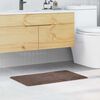 vidaXL Tappetino da bagno antiscivolo Marrone 50 x 80 cm PP