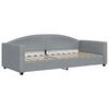 vidaXL Divano Letto con Materasso Grigio Chiaro 90x200 cm in Tessuto
