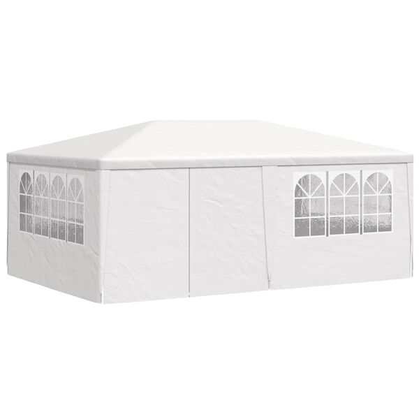 vidaXL Gazebo Professionale con Pareti 4x6 m Bianco 90 g/m²