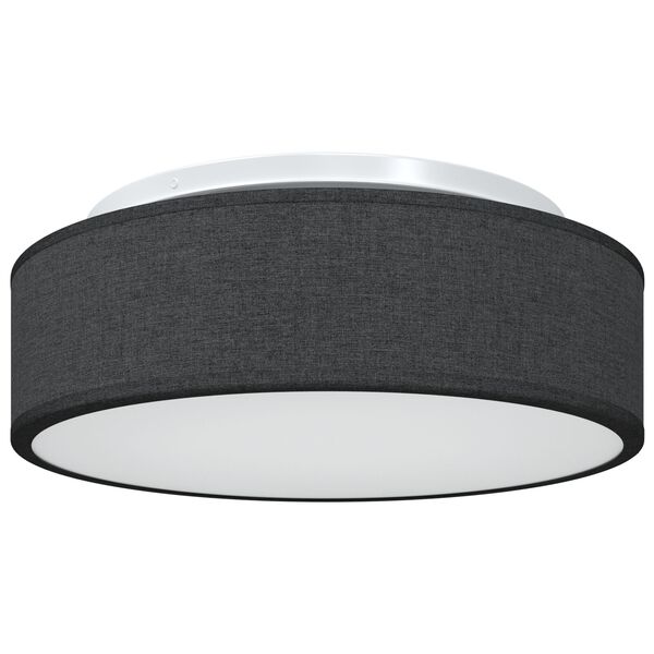 vidaXL Lampada da soffitto Nero 38 x 38 x 13,5 cm Tessuto