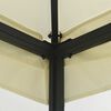 vidaXL Gazebo con Rete 300x300x265 cm Crema