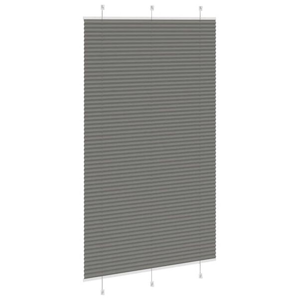 vidaXL Tenda Plissettata Antracite 120x200cm Larghezza Tessuto 119,4cm
