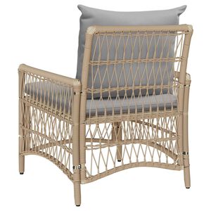 vidaXL Sedia da Giardino Beige 60 x 70 x 78cm polyrattan
