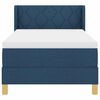 vidaXL Letto a molle con materasso Blu 190 x 90 cm Poliestere