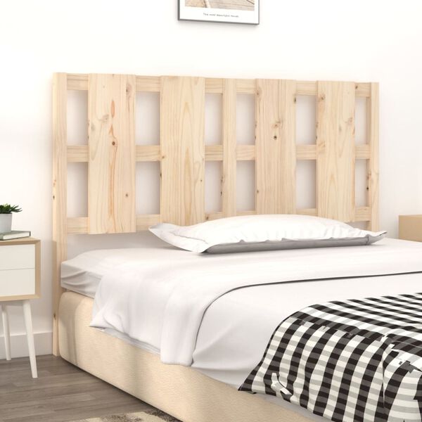 vidaXL Testiera per Letto 145,5x4x100 cm Legno Massello di Pino