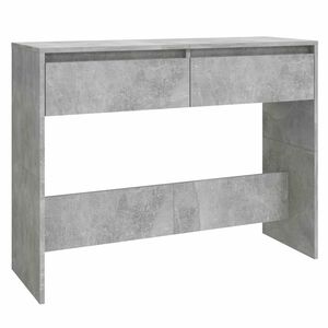 vidaXL Tavolo Consolle Grigio Cemento 100x35x76,5 cm in Truciolato