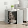 vidaXL Recinto Lettiera Gatti Grigio Cemento 53x53x51 cm in Truciolato