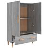 vidaXL Credenza Grigio Sonoma 70x31x115 cm in Legno Multistrato