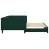 vidaXL Divano Letto con Letto Estraibile Verde Scuro 100x200cm Velluto