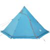 vidaXL Tenda da Campeggio Tipi per 5 Persone Blu Impermeabile