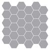 vidaXL Piastrella Esagonale 20 pz Grigio 30 x 30 cm Poliuretano e PET