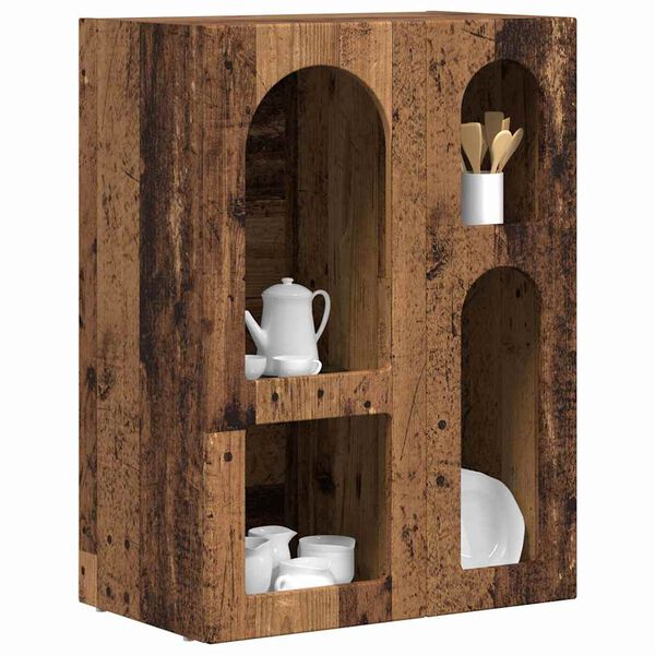 vidaXL Credenza Legno vecchio 59 x 35 x 80.5 cm Legno multistrato