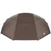 vidaXL Tenda da pesca con tetto Marrone 514 x 465 x 187 cm Poliestere