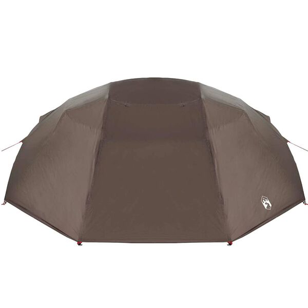 vidaXL Tenda da pesca con tetto Marrone 514 x 465 x 187 cm Poliestere