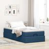 vidaXL Struttura Letto Pouf con Materasso Blu 80x200 cm in Tessuto
