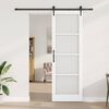 vidaXL Porta scorrevole Bianco e Nero 78 x 232 cm