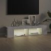 vidaXL Mobile Porta TV con Luci LED Grigio Sonoma 135x39x30 cm