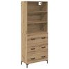 vidaXL Credenza con cassetto Rovere artigianale 69,5 x 34 x 180 cm