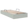 vidaXL Letto con Contenitore Grigio chiaro 90 x 190 cm Velluto