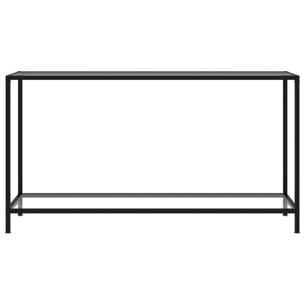 vidaXL Tavolo Consolle Trasparente 140x35x75 cm in Vetro Temperato