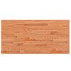 vidaXL Piano Bagno 100x50x4 cm in Legno Massello di Faggio
