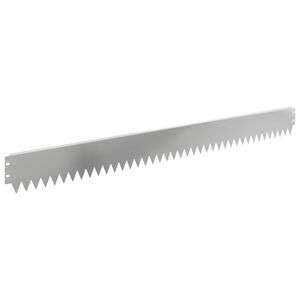 vidaXL Bordura per Prato 10 pcs 103 x 10 cm Acciaio Argento