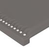 vidaXL Giroletto a Molle con Materasso Grigio 160x200 cm in Similpelle