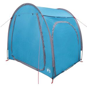 vidaXL Tenda porta biciclette con tetto Blu 218 x 156 x 180 cm