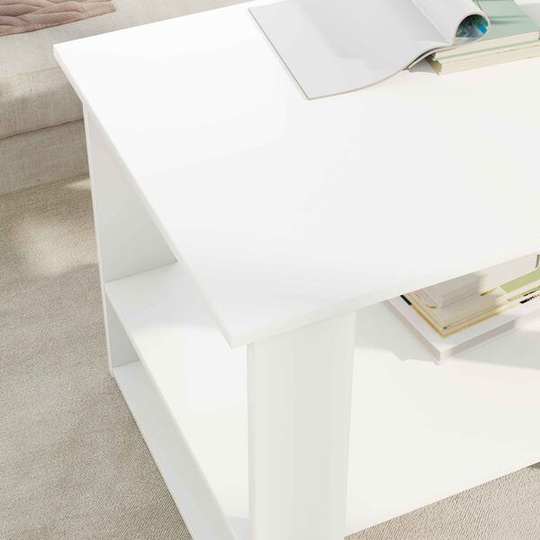 vidaXL Tavolino da salotto Bianco 72 x 50 x 50 cm Legno multistrato