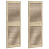 vidaXL Porta per Armadio 2 pcs Naturale 49,5 x 2,1 x 140,5 cm