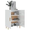 vidaXL Credenza Bianco Lucido 70x34x90 cm in Legno Multistrato